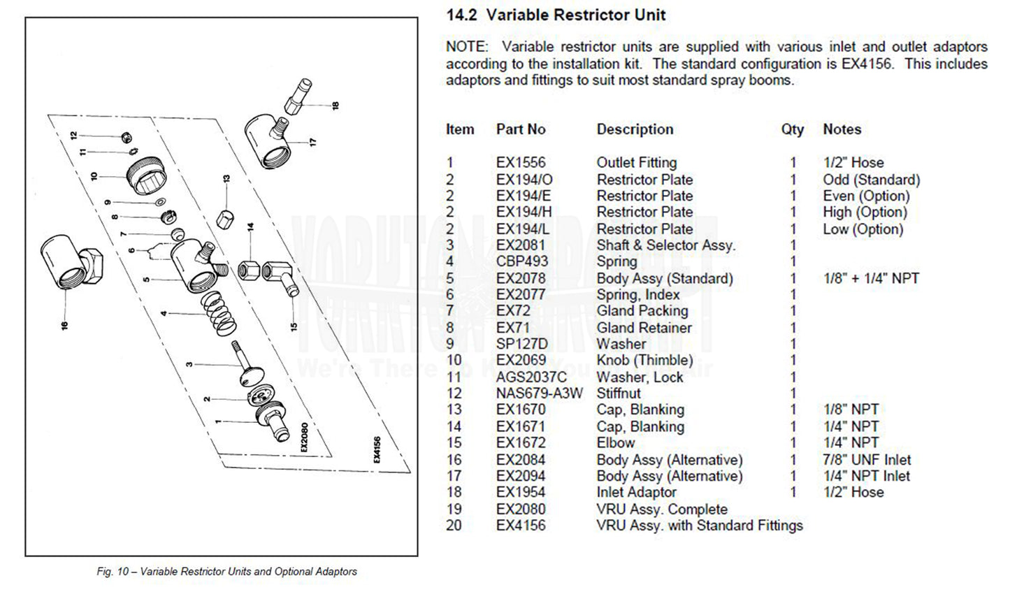MICRONAIR VRU PARTS DIAGRAM