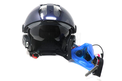 EVO 252 NAVY GLOSS w/ OXYGEN RECEIVERS, RESPIRATOR MIC & BOSE A20